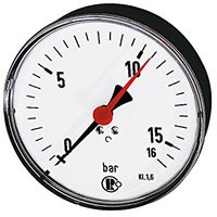 Riegler Standardmano., Stahlblech, G 1/4 hinten zentr., -1/0,0 bar,