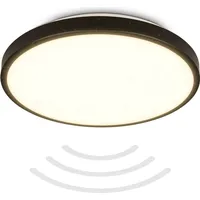 B.K.Licht - LED Deckenlampe Bewegungsmelder IP54, warmweißes Licht, 95