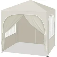 Woltu Pavillon 2x2m, Faltpavillon Wasserdicht Partyzelt, Faltpavillon mit 4