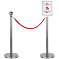 Stagecaptain PLS-150 Deluxe 2.1-200S Absperrständer Personenleitsystem 2,0m silber Set