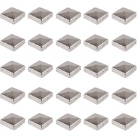 Baumarktplus 25x Pfostenkappe Edelstahl 121 mm Pyramide Abdeckkappe für