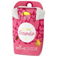 La Vida Wellness-Dusche Geschenkset Duschgel+Baumwoll-Handtuch, Serie-Mädels (Herzens Freundin)