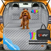 Lovpet Kofferraumschutz Hund gesteppt mit Seiten- und Ladekantenschutz Universale