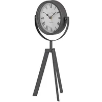 Wellhome - Tischuhr aus Metall, 19 x 16,5 x