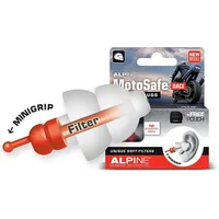 Alpine MotoSafe Race Ohrstöpsel, weiss für Männer