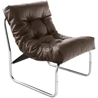 KADIMA DESIGN Clubsessel, Braun, Kufe, 60x76x71 cm, Wohnzimmer, Sessel,
