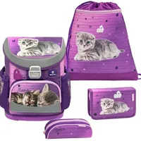 Belmil Mini-Fit ergonomisches Schulranzen-Set 4-teilig "Little Caty"