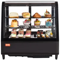 Vevor Kühlvitrine Kühlschrankvitrine Gebäckvitrine Bäckereivitrine 100 L, 2-stufiger kommerzieller
