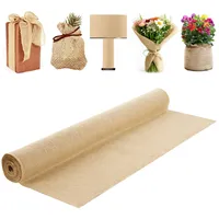 Vevor Jute Stoff, Sackleinen-Stoffrolle, 50x50 hochdichte breite natürliche Sackleinen-Stoffrollen,
