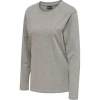 Hummel hmlRED Basic Langarmshirt Damen grey melange S