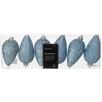 Kaemingk Christbaumschmuck Zapfen Bruchfest 4,5cm H 8cm 6 Stk