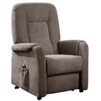Vito Fernsehsessel INTEND, Taupe - Stoff - 1-motorig mit