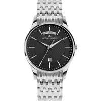 Jacques Lemans Herrenuhr London Quarz Stahl/Schwarz