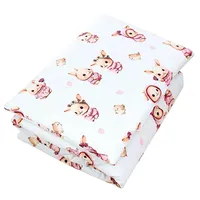 TupTam Kinder Gemusterte Bettdecken Set Ganzjahresdecke Bettdecke Kopfkissen Flachkissen