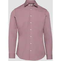 S.Oliver - Tailored Fit: Hemd aus Baumwollstrech mit Kentkragen,