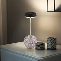 GLOBO Tischlampe Nachttischlampe Tischleuchte LED Touchdimmer Glas BigLight