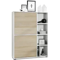 Vladon Highboard Cuba (Anrichte, mit 2 Türen und 4