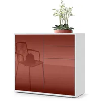 Vladon Kommode Bordeaux, Holzwerkstoff, 79x74x36 cm, Wohnzimmer, Kommoden, Kommoden