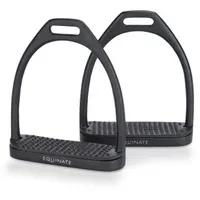 Equinate Steigbügel Midway Schwarz Matt