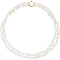 FIRETTI Perlenkette "Schmuck Geschenk Gold 585 Halsschmuck Halskette", gold