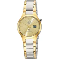 Master Time Funkuhr Quarzuhr, Armbanduhr, Damenuhr, Edelstahlarmband, analog, digital,