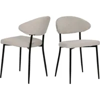 SIT Möbel SIT 4-Fußstuhl, (Set), 2 St., Strukturstoff, Oeko-Tex