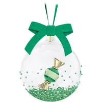 Swarovski Dekohänger "Sammelfigur Holiday Cheers Dulcis Weihnachtskugel", grün (kristallweiß,