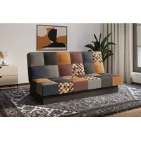 E-meubles Sofa mit Schlaffunktion und Bettkasten Couch für Wohnzimmer,