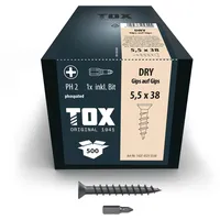 TOX Gips-auf-Gips-Schrauben DRY G 5,5 x 38 mm, Schrauben