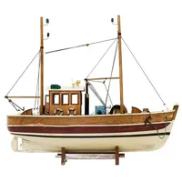 Aubaho Kutter Fischerboot Fischkutter Holzschiff Schiff Schiffsmodell 45cm kein
