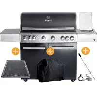 ALLGRILL CHEF Paket XL1 Backburner Seitenkocher GRATIS: Cover, Grillplatte,