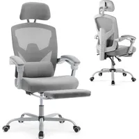 Sweetcrispy - Bürostuhl Ergonomisch - Ein Schreibtischstuhl mit Komfortarmlehnen,
