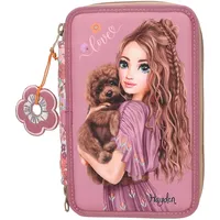DEPESCHE TOPModel 3-Fach Federtasche FLORAL inkl. Stifte