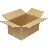 TransPak Wellpapp-Faltkarton, 2-wellig, 390x250x180mm Qualität 2.20bc braun, braun