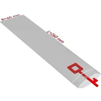 TransPak Transpak, Druckverschlussbeutel Maße 60x260mm Stärke 50μ PE transparent