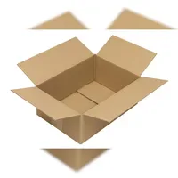 TransPak Wellpapp-Faltkarton 1-wellig, 305x215x120mm, A4, Qual. braun Fefco 0201,