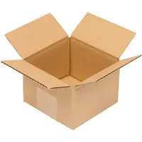 TransPak Wellpapp-Faltkarton 1-wellig, 105 x 105 x 610 mm,