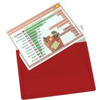 Eichner Magnet-Sichttasche aus Hart-PVC DIN A4 quer rot