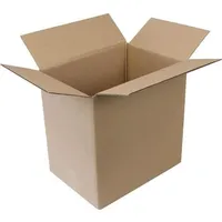 TransPak Wellpapp-Faltkarton 2-wellig, 330x235x330mm, Qual. 2.20EB, braun, Fefco 0201