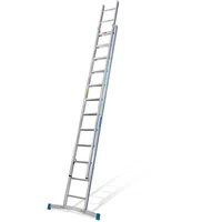 Mauderer alutechnik Bavaria Schiebeleiter 920 mit Klapptraverse 2x10 Dreikantsprossen