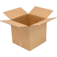 TransPak Wellpapp-Faltkarton, 2-wellig, 300x300x300mm, Qualität 2.2eb braun, Braun