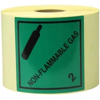 TransPak Transpak, Etiketten Maße 100x100mm Papier grün Aufdruck Non