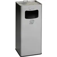 VAR Abfallsammler/Ascher B 32R silber 53,4 l