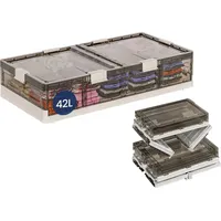 Heikoeco Heikoeco® Unterbett Aufbewahrungsbox mit Rollen Kunststoff, faltbare Aufbewahrungsbox