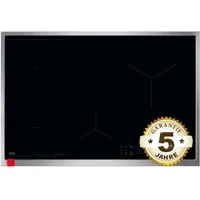 AEG OIO84B00XB Induktionskochfeld 80cm Edelstahlrahmen Hob2Hood BridgeFunktion PowerBoost