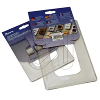 Kopp 342310081 Dekorrahmen/Tapetenschutz für 2-fach Schalter, 132x204mm, durchsichtig