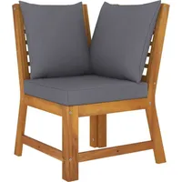 VidaXL 4-tlg. Garten-Lounge-Set mit Auflagen Massivholz Akazie