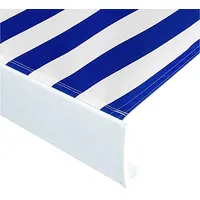 VidaXL Markisenbespannung Canvas Blau & Weiß 350x250 cm