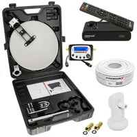 PremiumX Camping SAT Anlage komplett HD TV Receiver Satelliten-Finder