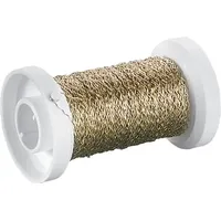 Brunnen Basteldraht, 50m, Bouilloneffekt gold